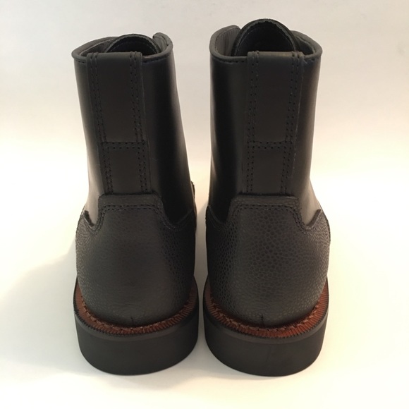 *NEW* Coach Bleecker Cap Toe Black Boots Mens 10D - Picture 3 of 7